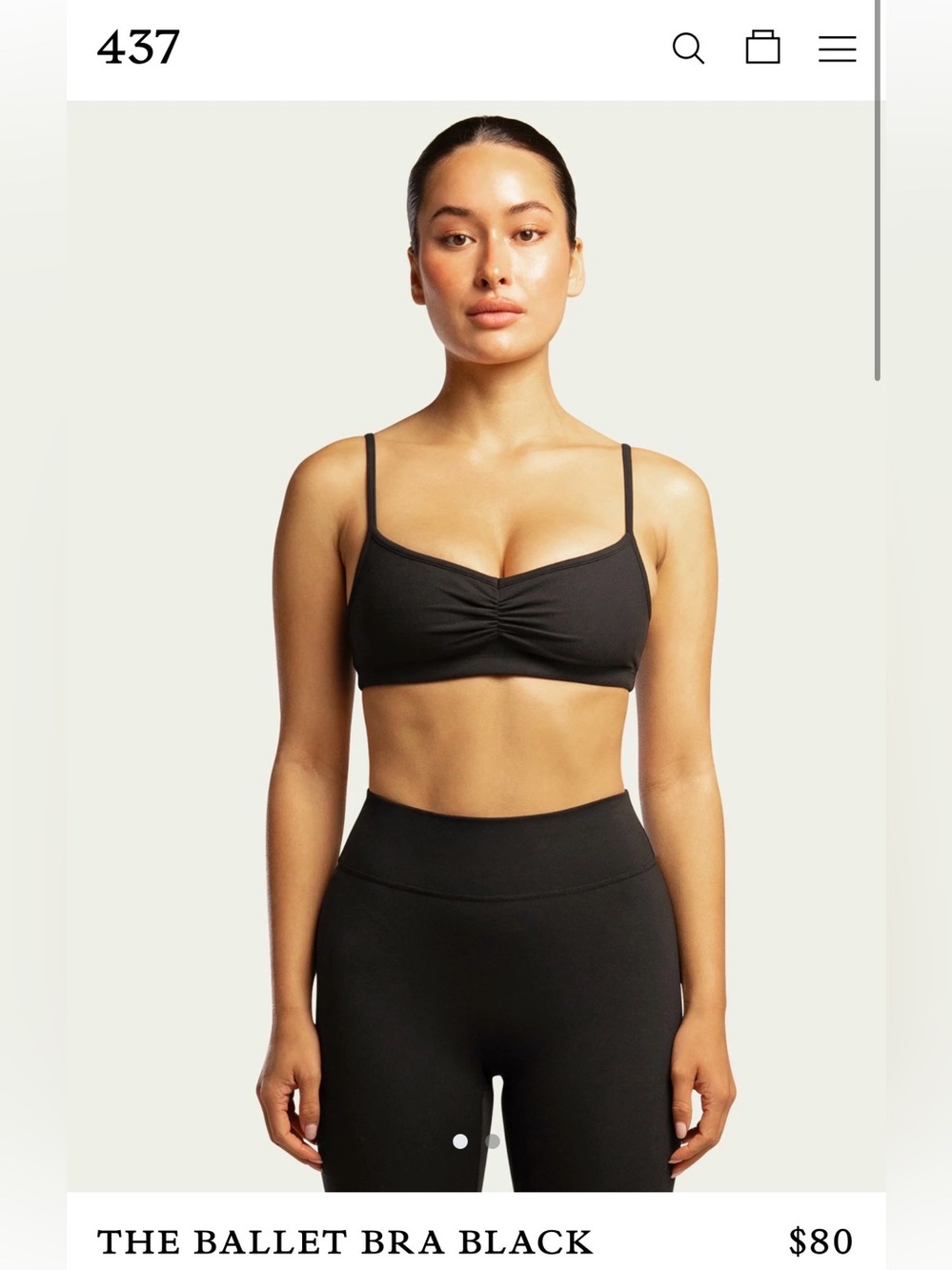 437 The Ballet Bra Black